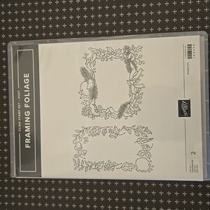 Stampin Up Framing Foliage Rubber Stamp Set